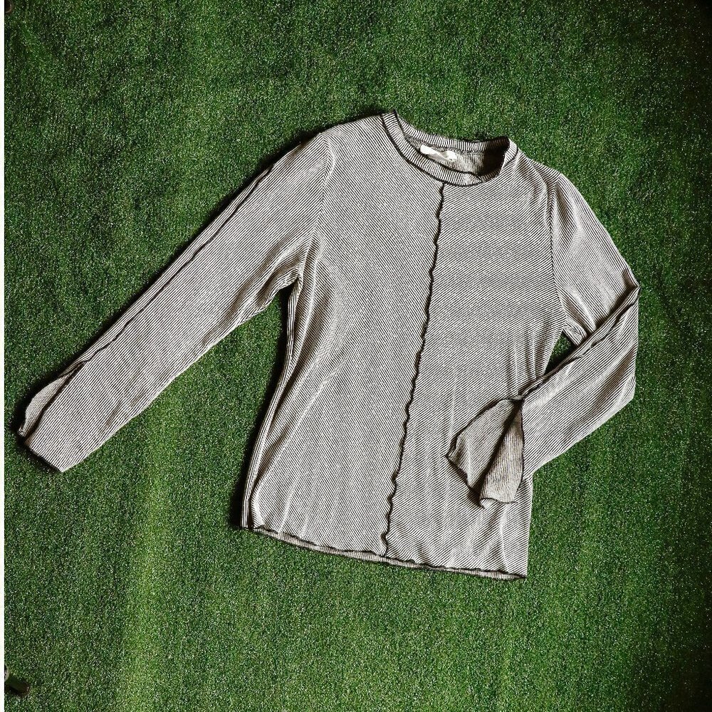 Elegant Striped Long-sleeve Top